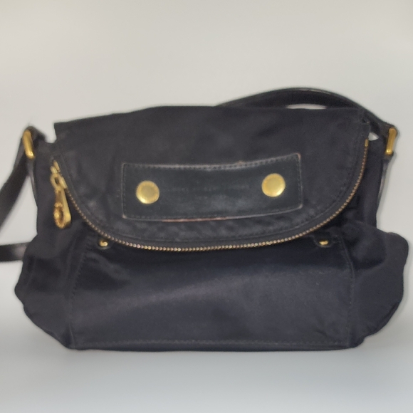 Marc By Marc Jacobs Handbags - Marc By Marc Jacobs Classic Black Nylon Crossbody Bag with‎ Gold Hardware